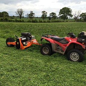 Flail Mower Side View